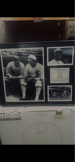 Picture Frame Babe Ruth/Shoeless Joe Jackson