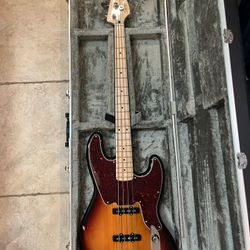 Squier Paranormal Jazz Bass (Brand New) W/ Roadrunner Bass Hardshell Case 