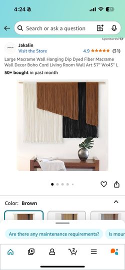 New Macrame Wall Art