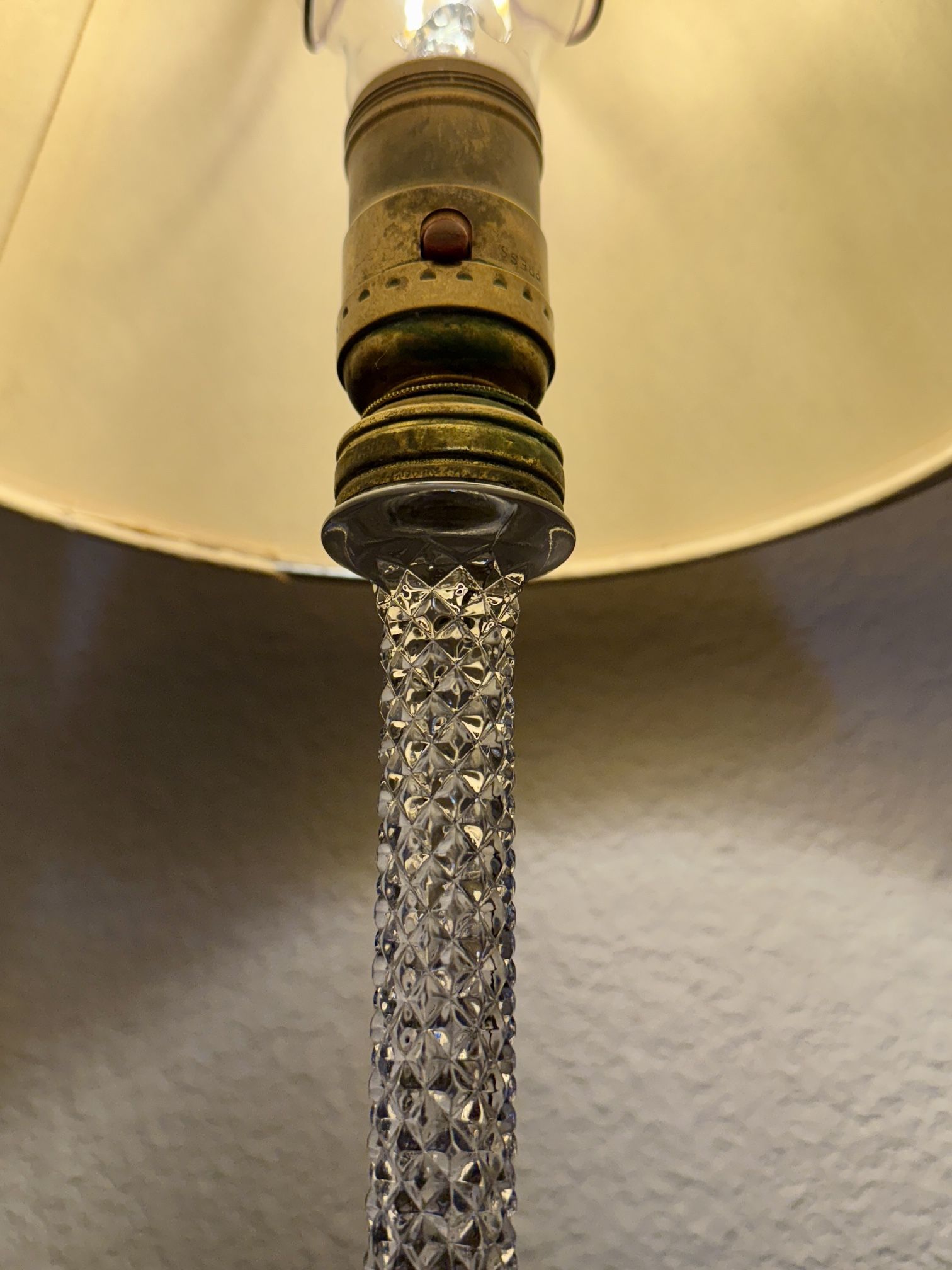 Adorable Antique Crystal Lamp