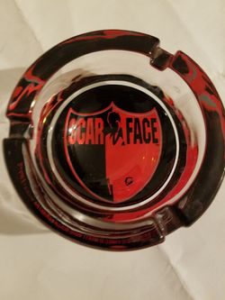 Scarface glass ashtray