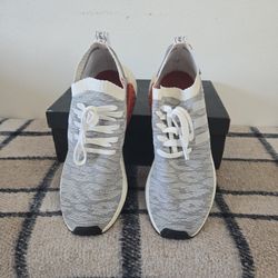 Adidas R2 Primeknit Nmd R2 Mens White Red 
