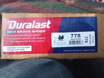 Duralast Drum Break Shoes 778