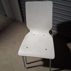 Stackable White Chairs