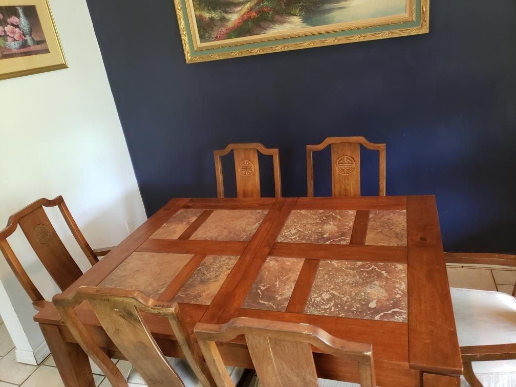 Table and chairs