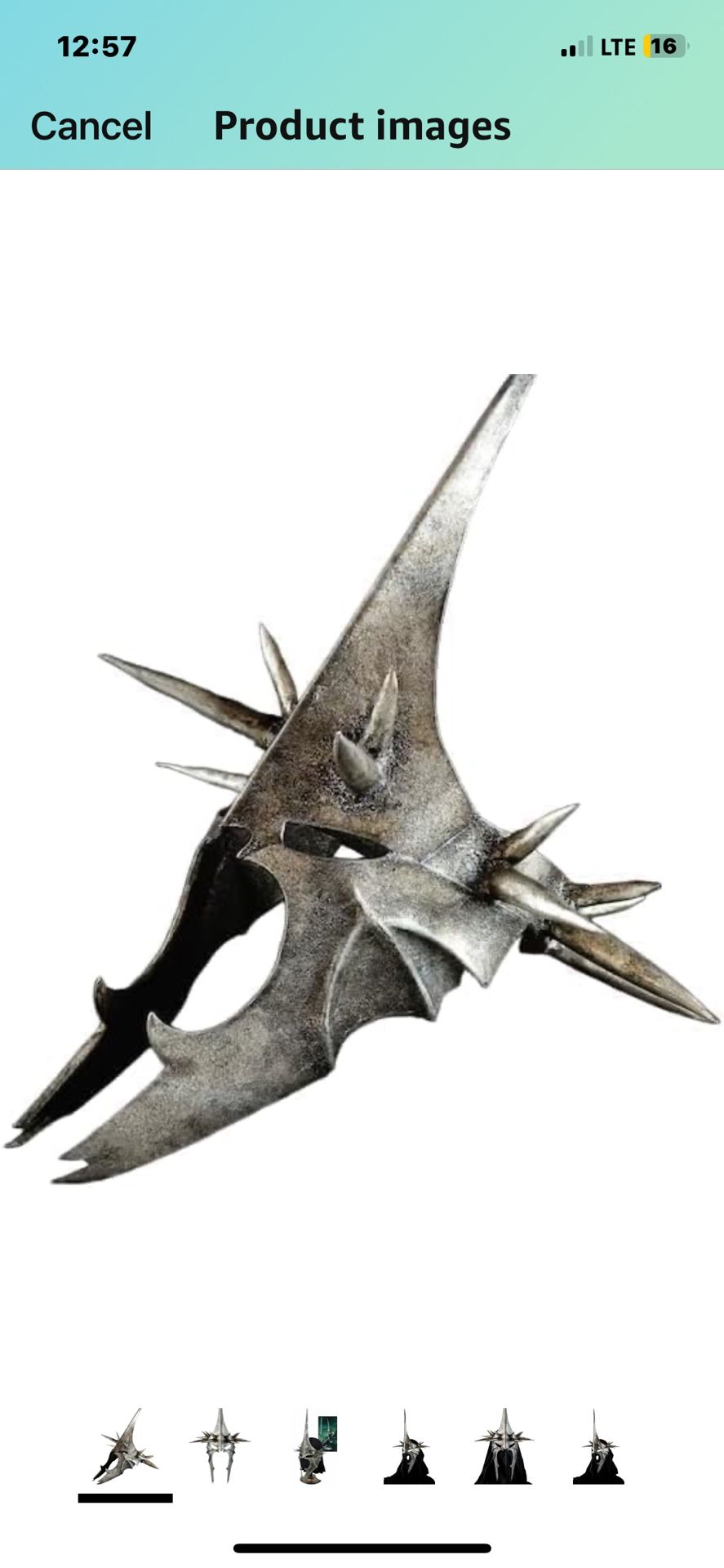 Handmade Nazgul Witch King Helmet