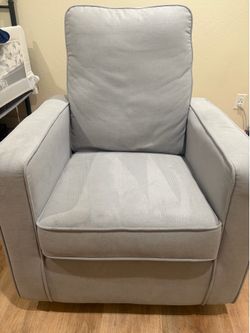 Gray rocking chair