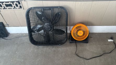 2 fans  for hot days