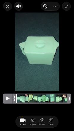 Jeannette Jadeite Lidded Ice Bucket/Pitcher