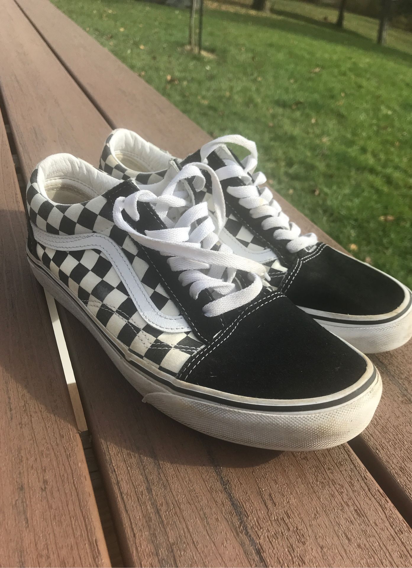 Checkered vans size 9.5 men’s