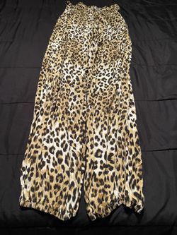 Leopard Palazzo Pants 