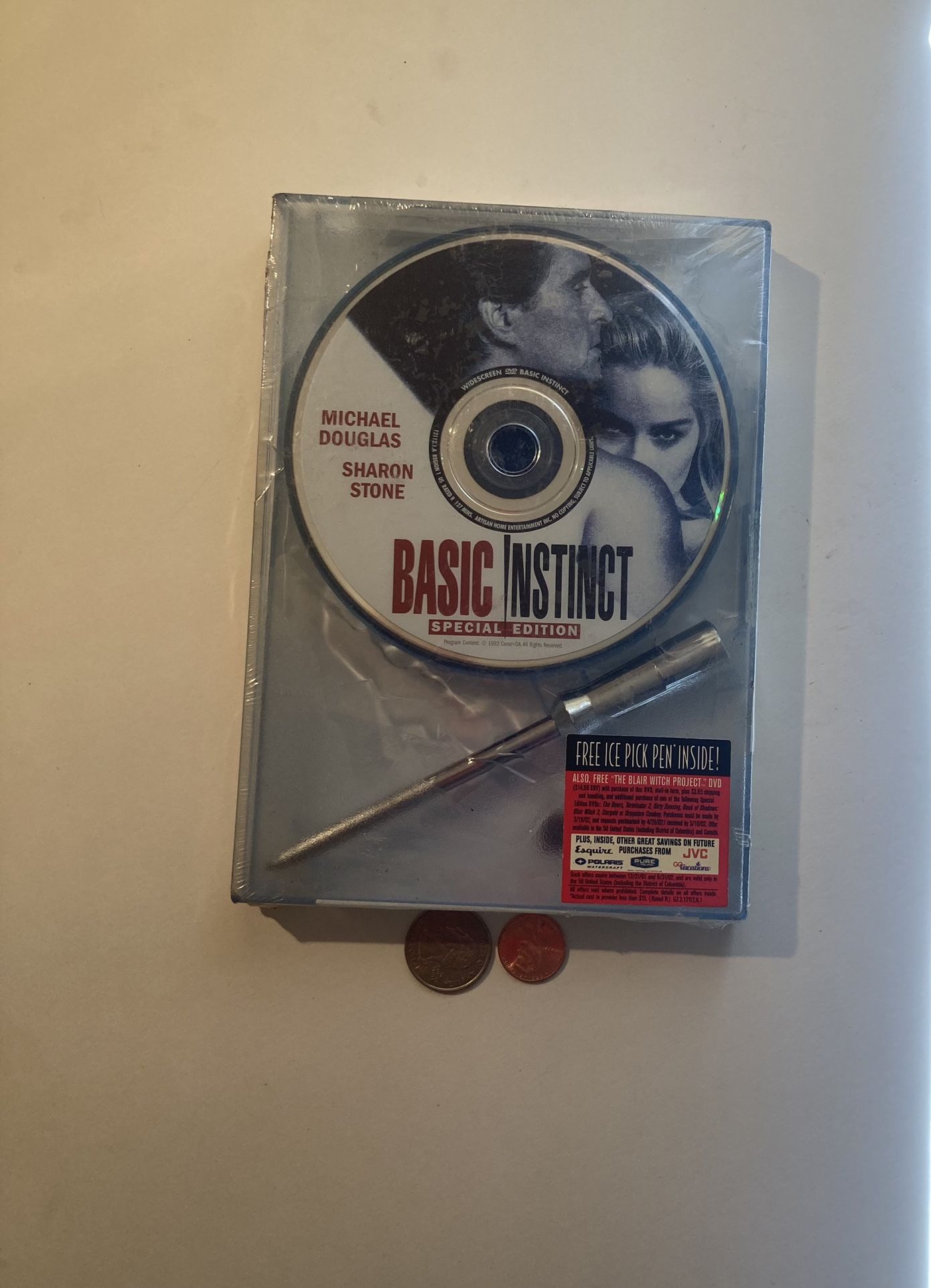 Unopened DVD Basic Instinct