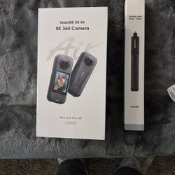 Insta 360 X4 Air - 8k 360 Action Camera w/ Invisible Selfie Stick