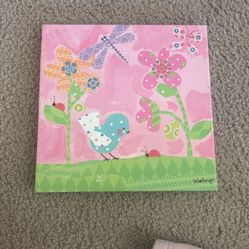 Baby girls Room Canvas Picture 