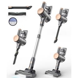 N8 Cordless Vacuum Cleaner, Lightweight Stick Vacuum with Powerful Suction, 2200mAh Battery, 40 Mins Runtime, Self-Standing, Rechargeable Vacuum Clean