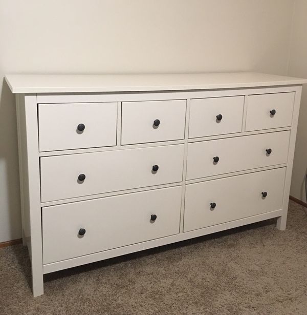 White Stain Ikea Hemnes 8 Drawer Dresser For Sale In Pittsburgh