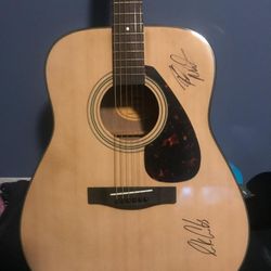 Signed Guitar - Luke Combs and Rob Williford