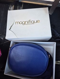 Magnifique Maroquinerie Blue Crossbody Bag
