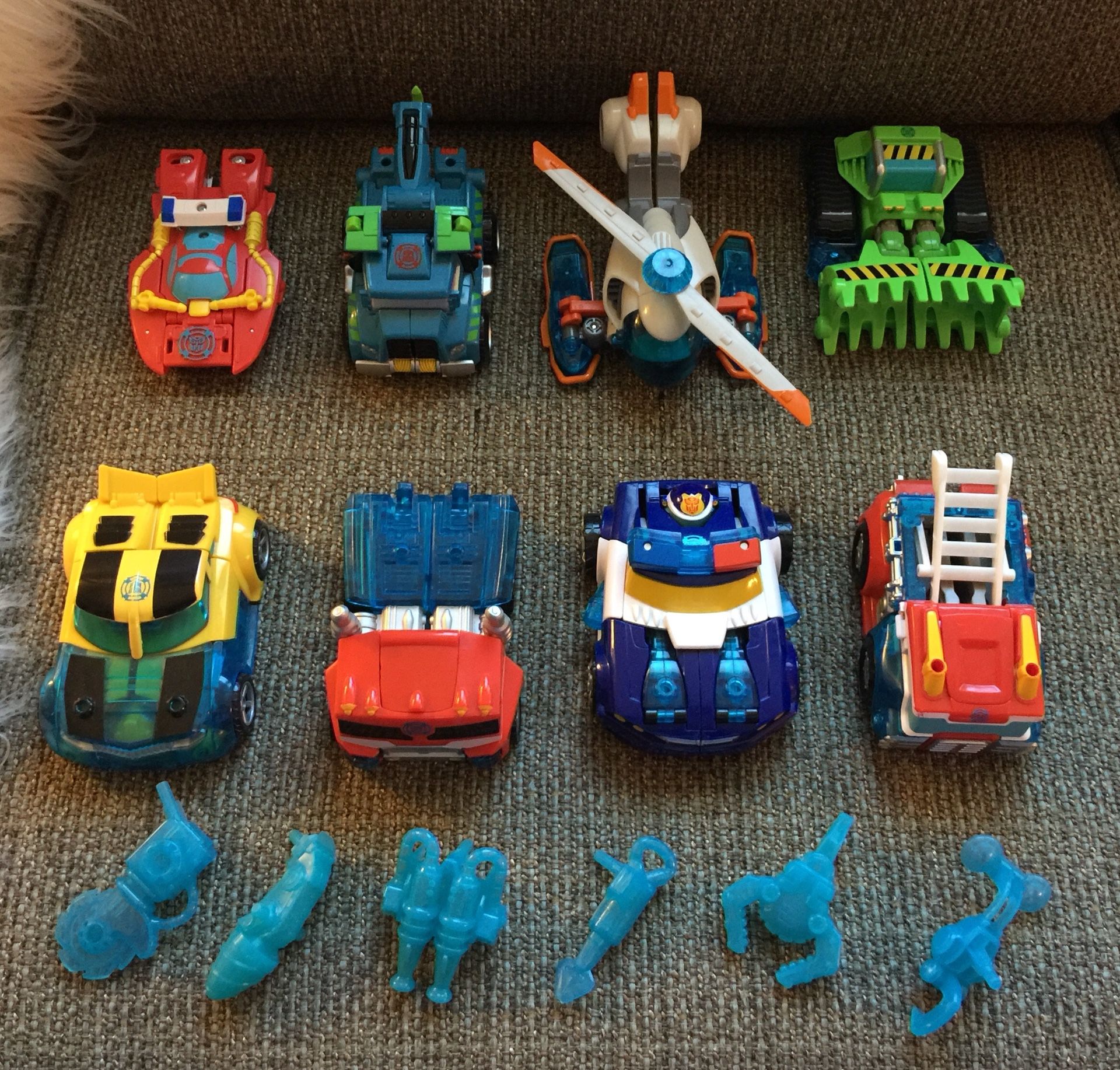 Transformers Rescue Bots - Set 4 Robot Soccorritori Da 12 Cm, Giocattolo Trasformabile 2 In 1 - 4