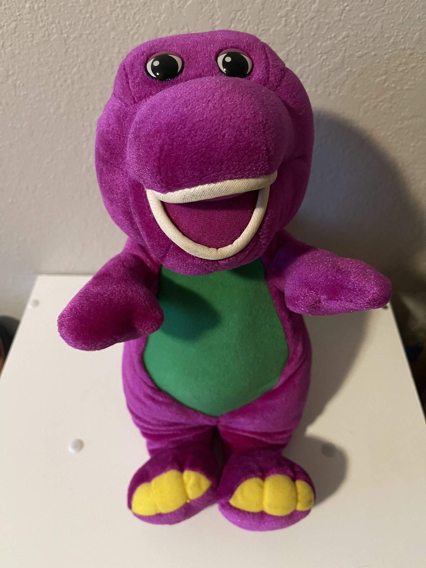 Barney, Purple Talking Dinosaur Plush Stuffed Animal Sings, Sz 12” Does Not Work