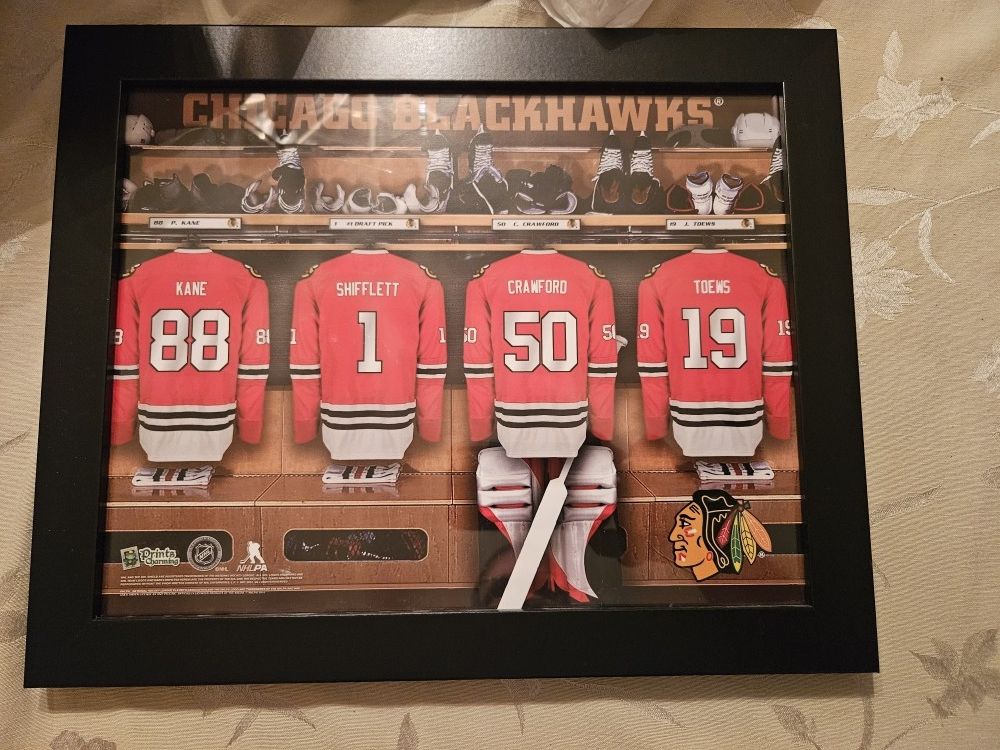 Chicago BlackHawks Jersey Framed Picture