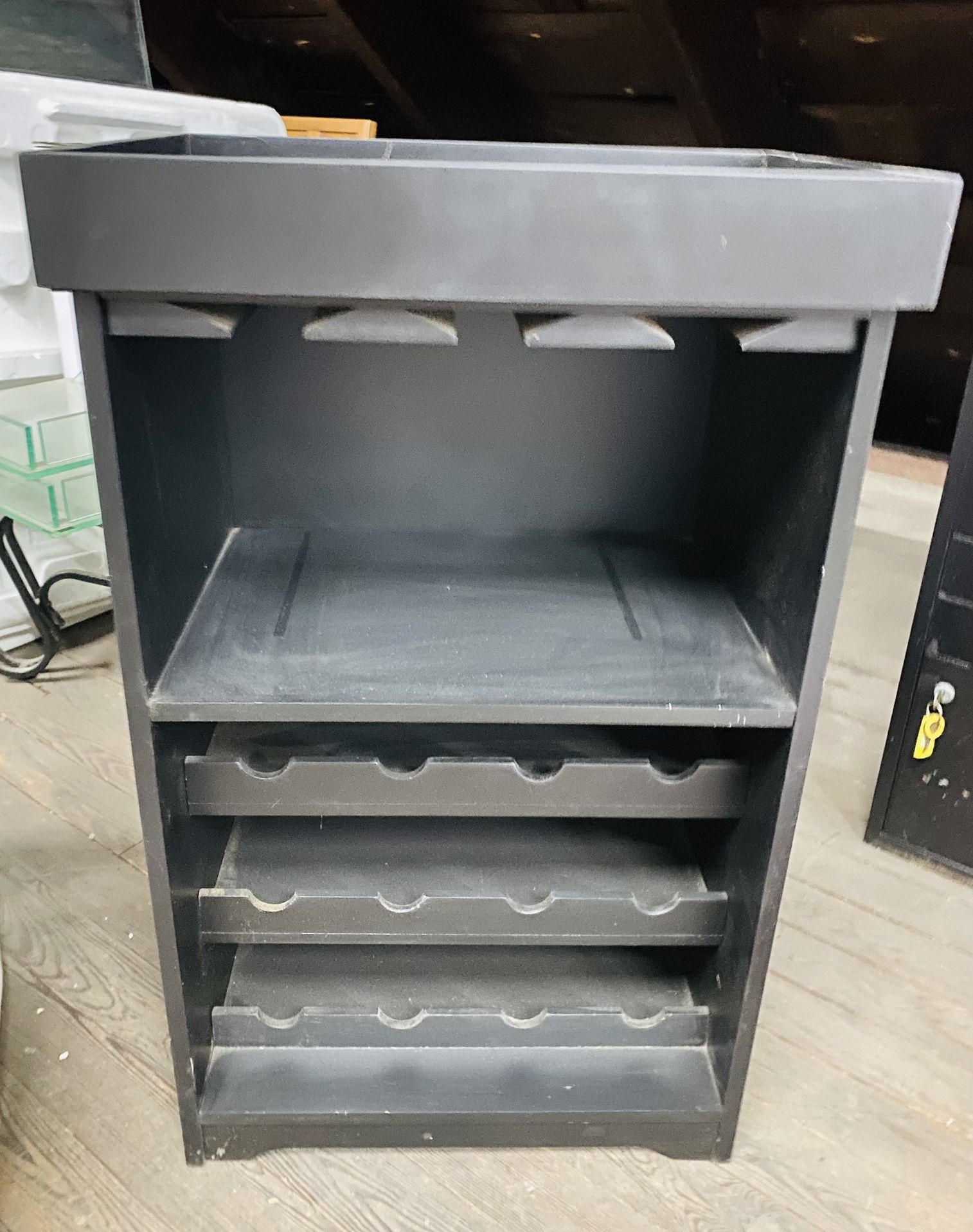 Wine & Spirits Storage With Removable Tray
