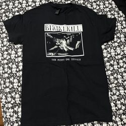 Bikini Kill black band shirt