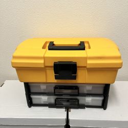 Tollbox - With 2 Removable Trays With Adjustable Compartments (Like New)