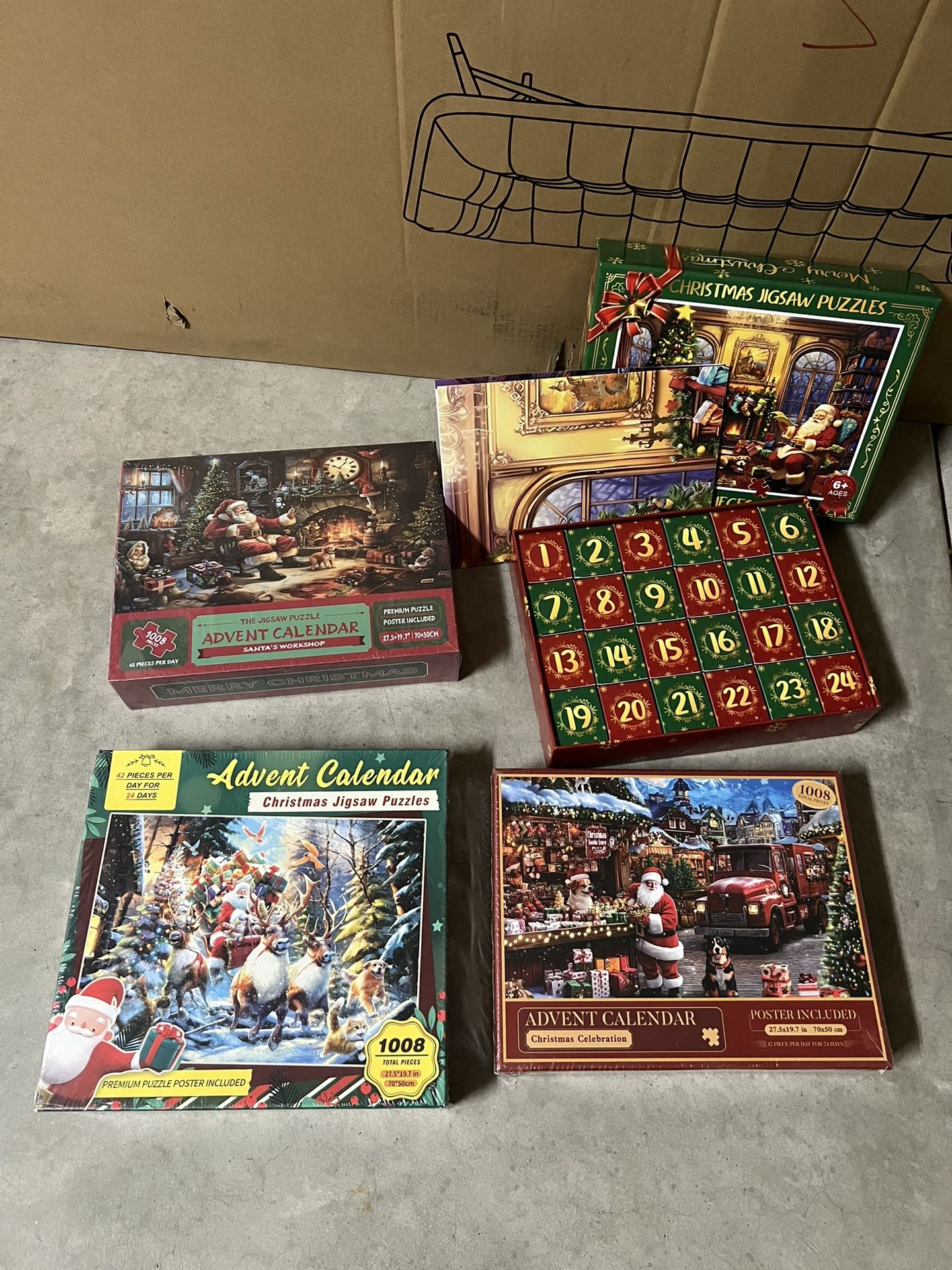 Christmas Advent Calendar Puzzle β 1008 Pieces Total | 42 Pieces Per Day