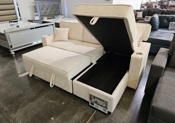 Sectional convertible sofa set