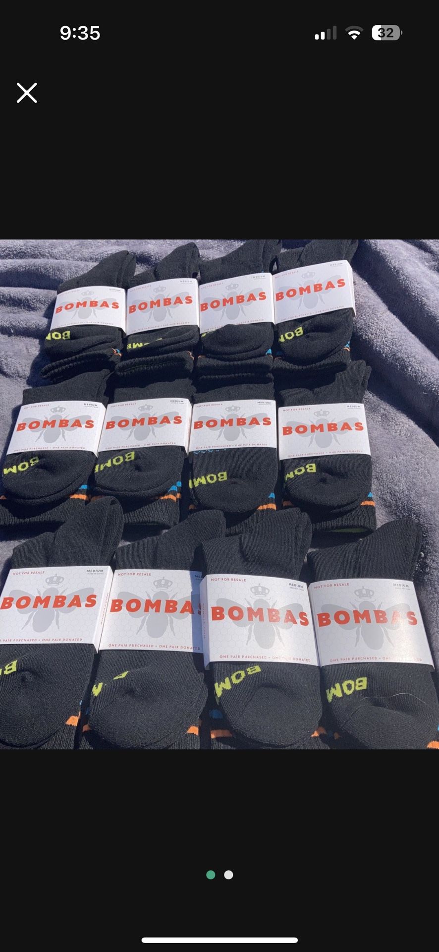 12 Pairs Of Bombas Medium Socks Womens 8-12 Mens 6-9.5