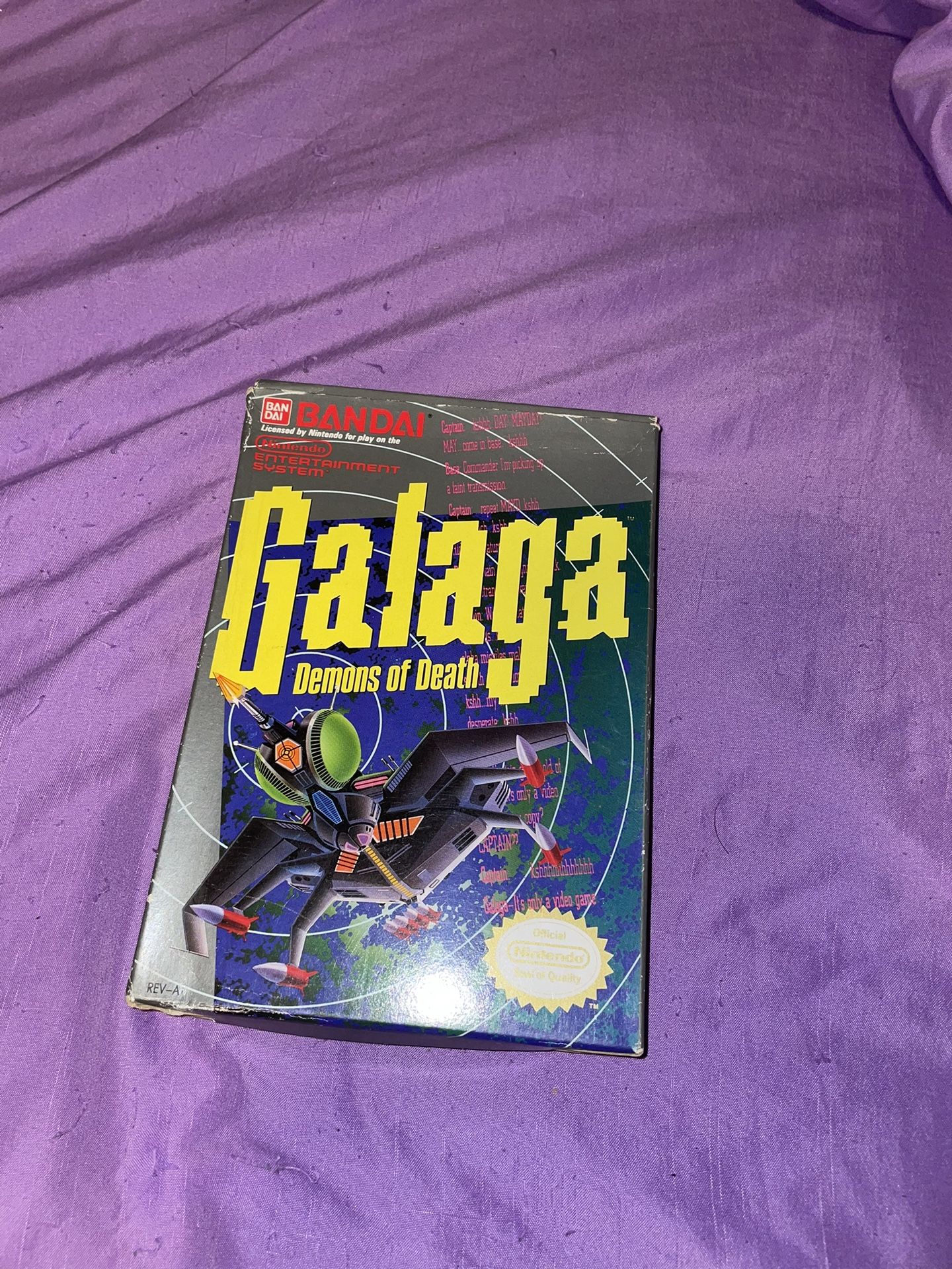 Galaga: Demons of Death (Nintendo NES, 1988) Game - Authentic