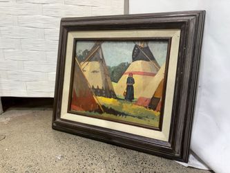 “Unknown (Squaw)” by Sheryl Bodily Oil Painting