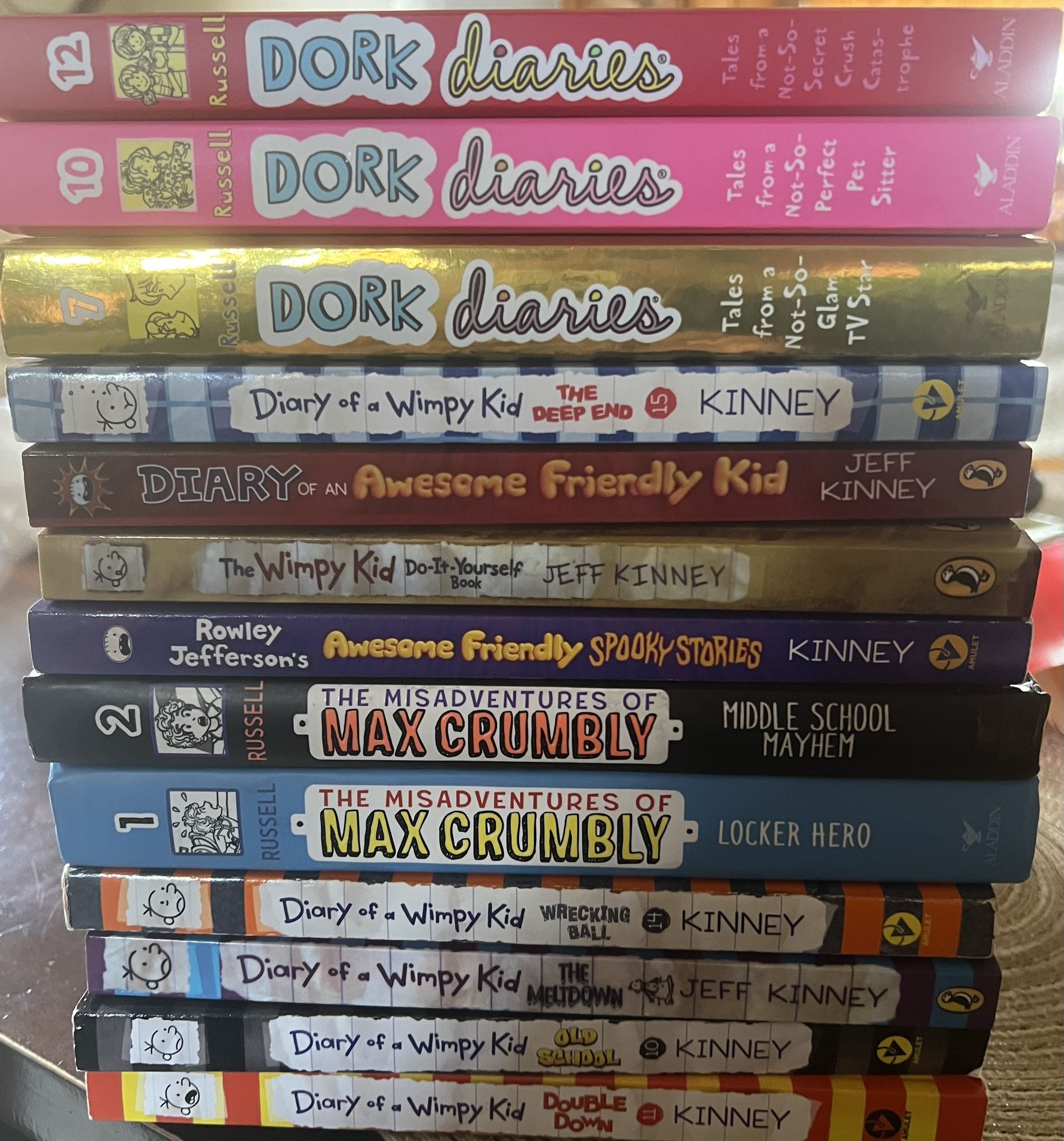 Dork Diaries And Dairy Of A Wimpy Kid Books - Paperback