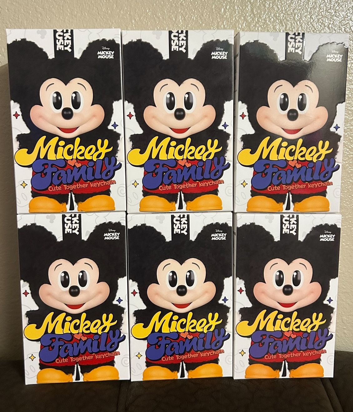 Mickey Family Cute Together Keychain