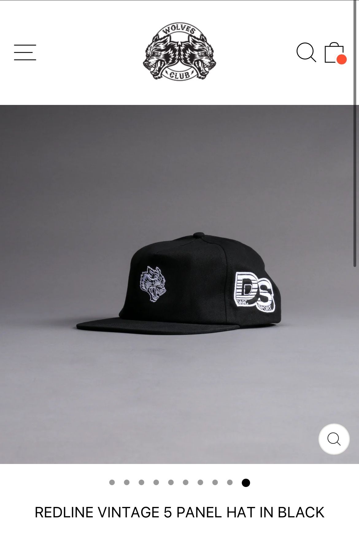 NEW HAT by DARC SPORT “VINTAGE” 5 panel Hat in BLACK. for Sale in