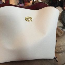 White Willow Coach Shoulder Bag