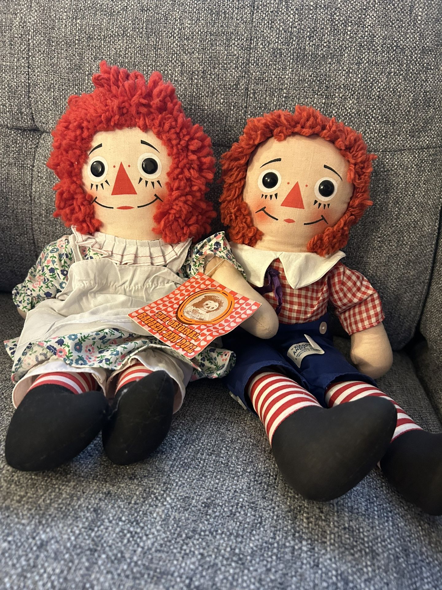 Raggedy Ann & Andy- Antique Dolls