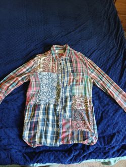 Demin & Supply Patchwork Long Sleeve Small