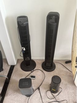 Fans, heater, humidifier