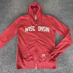 Wisconsin Badgers Jacket Men Large Red Full Zip 47 Brand NCAA College Sweatshirt