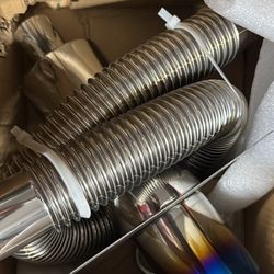 Upgraded Generator Exhaust Extension Kit, Stainless Steel, with Muffler And Insulated Through-Wall Mounting Plate, Exhaust Adapter, Exhaust Pipe, U-bo