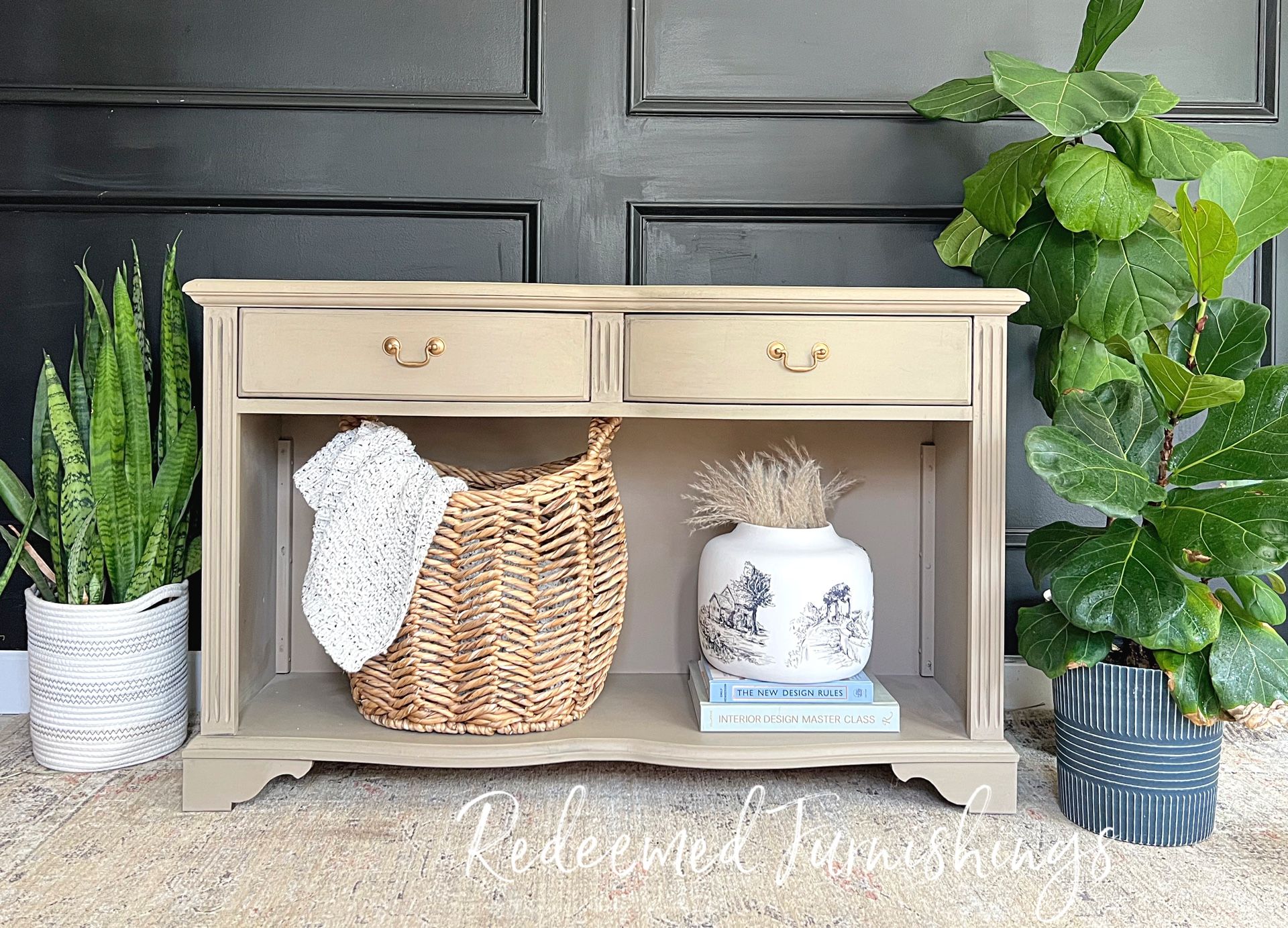 Neutral Console Table 