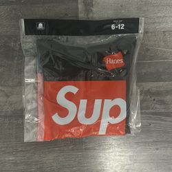 black supreme socks