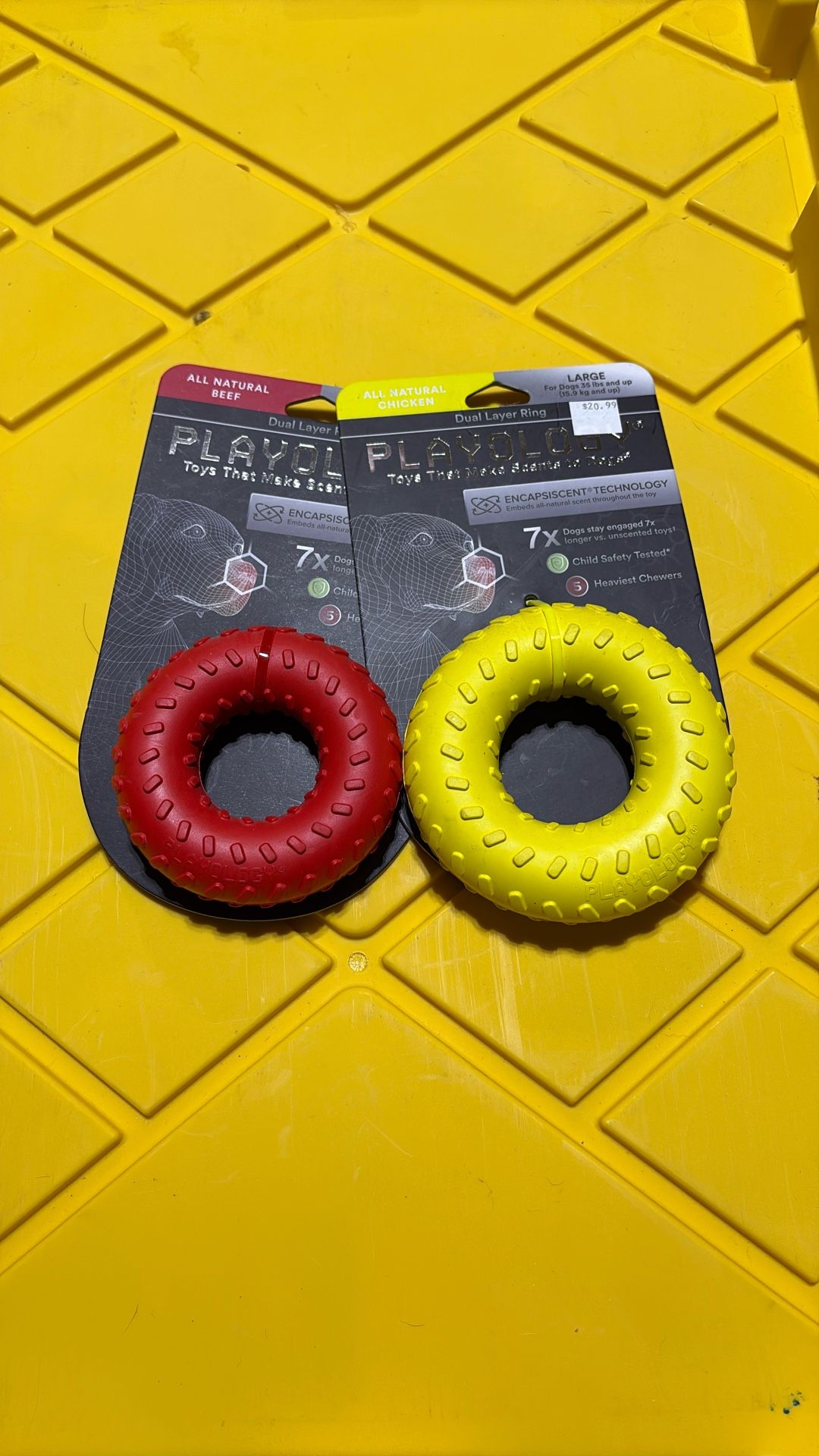 Playology Dual Layer Ring Dog Toy