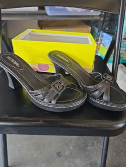 Soda black heels