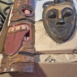 Hand Carved Wooden Masks