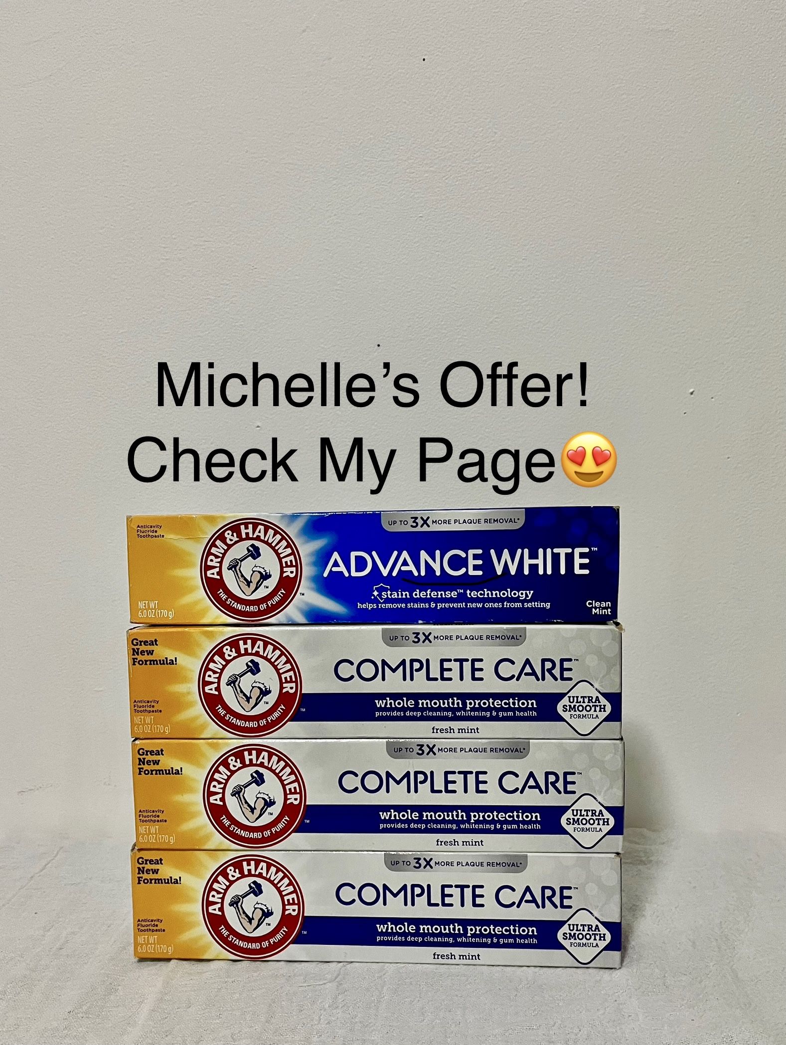 Arm And Hammer Complete Care/ Advanced Clean Toothpaste Set