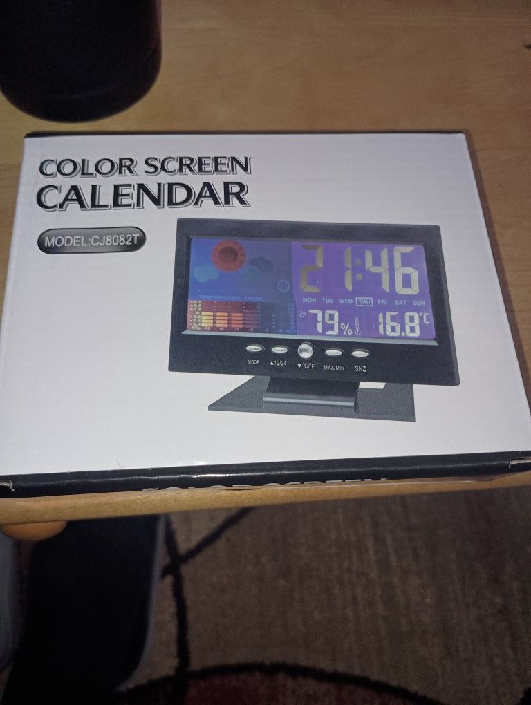 Alarm Clock Calendar Temperature