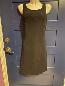 Black Sparkle Sleeveless Mini Dress